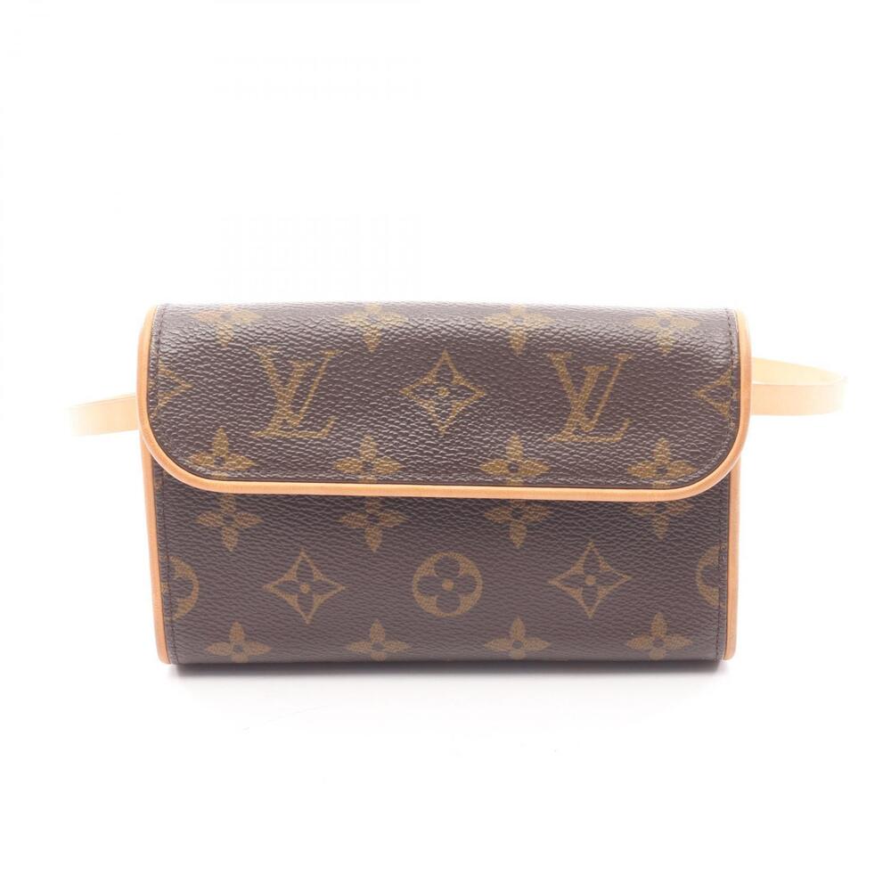 Louis Vuitton Pochette Florentine Waist Bag Body Canvas Leather Monogram Brown